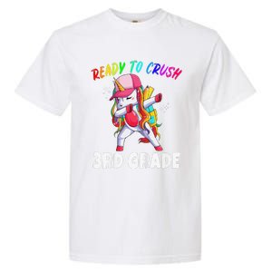 3rd Grade Unicorn First Day Of School Gift Rainbow Garment-Dyed Heavyweight T-Shirt