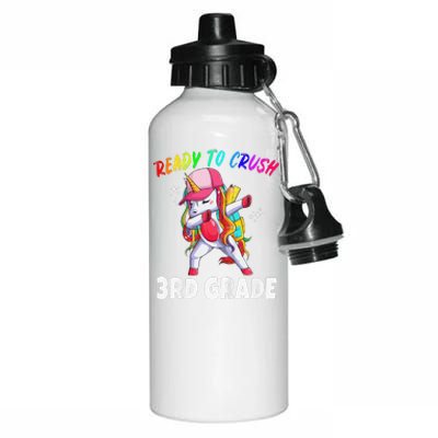 3rd Grade Unicorn First Day Of School Gift Rainbow Aluminum Water Bottle