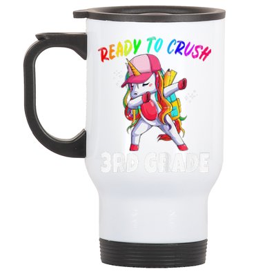 3rd Grade Unicorn First Day Of School Gift Rainbow Stainless Steel Travel Mug