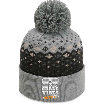 3rd Grade Vibes Funny Third Grade Back To School Tee The Baniff Cuffed Pom Beanie