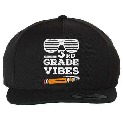 3rd Grade Vibes Funny Third Grade Back To School Tee Wool Snapback Cap