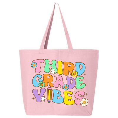 3rd Grade Vibes Back To School Retro Third Grade Teachers 25L Jumbo Tote