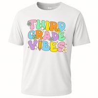 3rd Grade Vibes Back To School Retro Third Grade Teachers Cooling Performance Crew T-Shirt
