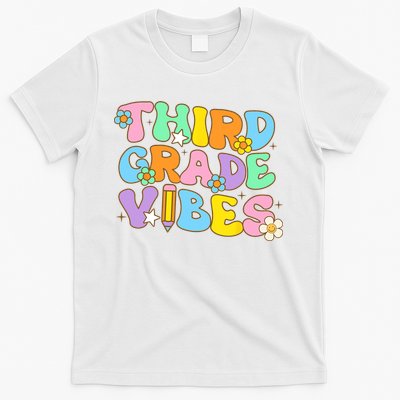 3rd Grade Vibes Back To School Retro Third Grade Teachers T-Shirt