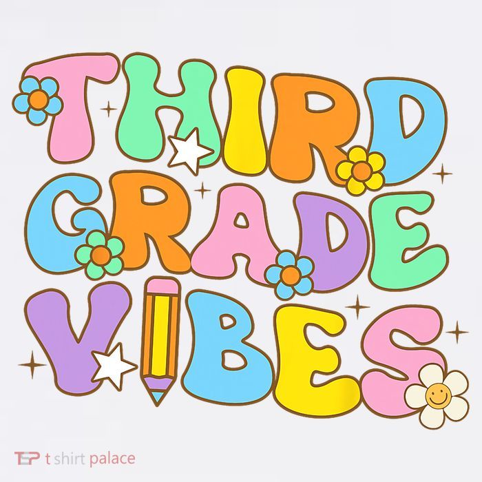 3rd Grade Vibes Back To School Retro Third Grade Teachers T-Shirt