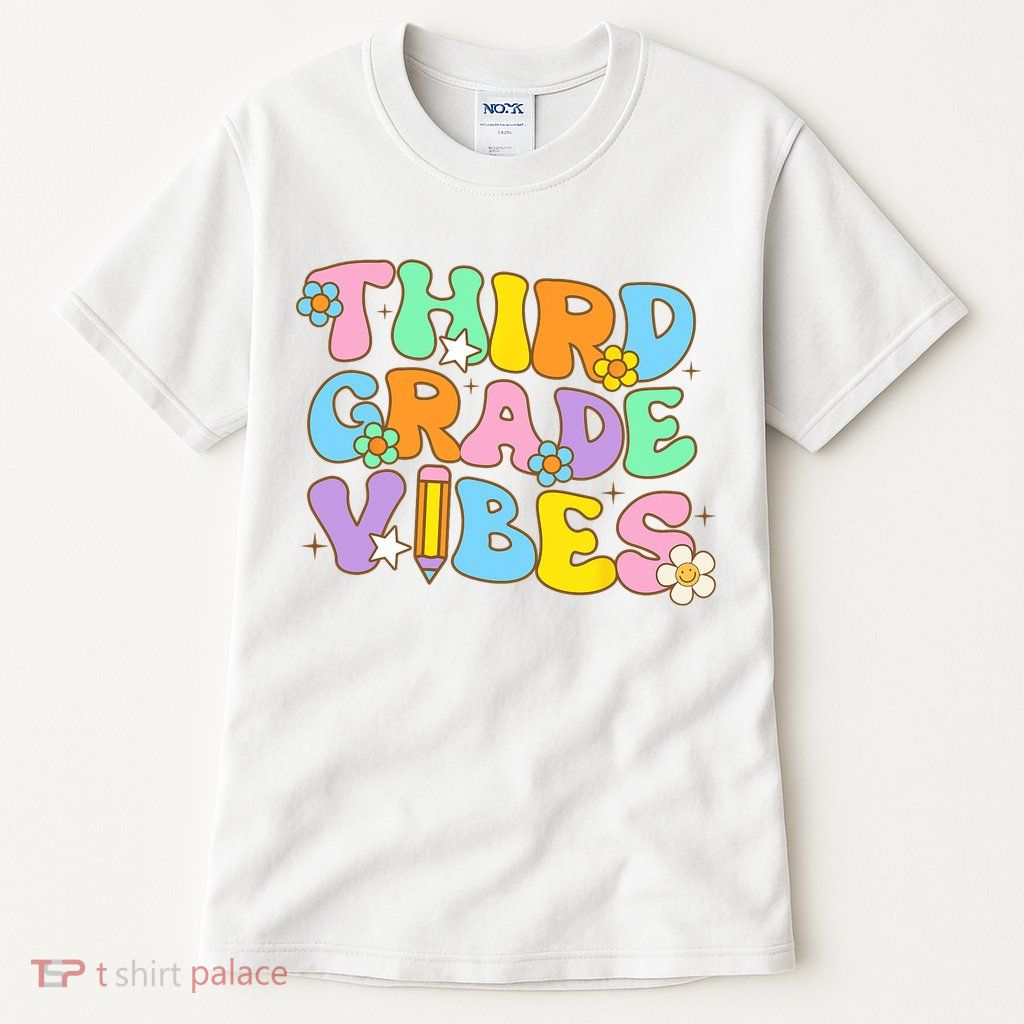 3rd Grade Vibes Back To School Retro Third Grade Teachers Tall T-Shirt