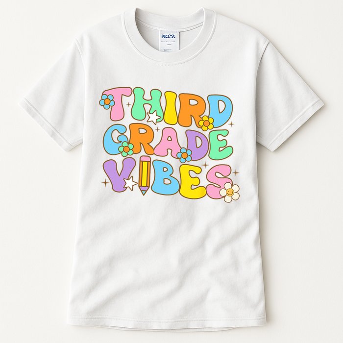 3rd Grade Vibes Back To School Retro Third Grade Teachers Tall T-Shirt