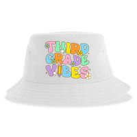 3rd Grade Vibes Back To School Retro Third Grade Teachers Sustainable Bucket Hat