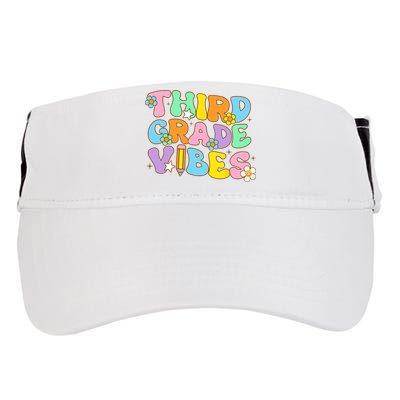3rd Grade Vibes Back To School Retro Third Grade Teachers Adult Drive Performance Visor