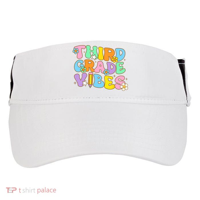 3rd Grade Vibes Back To School Retro Third Grade Teachers Adult Drive Performance Visor