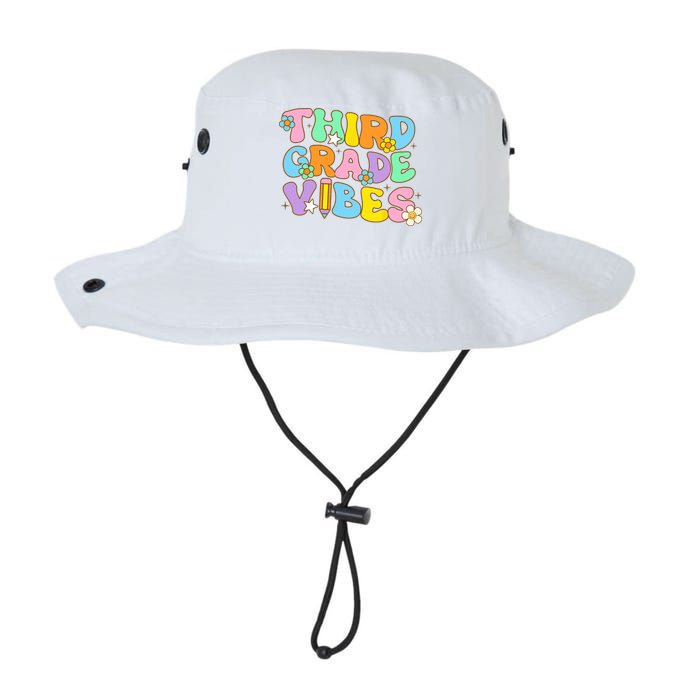 3rd Grade Vibes Back To School Retro Third Grade Teachers Bucket Hat