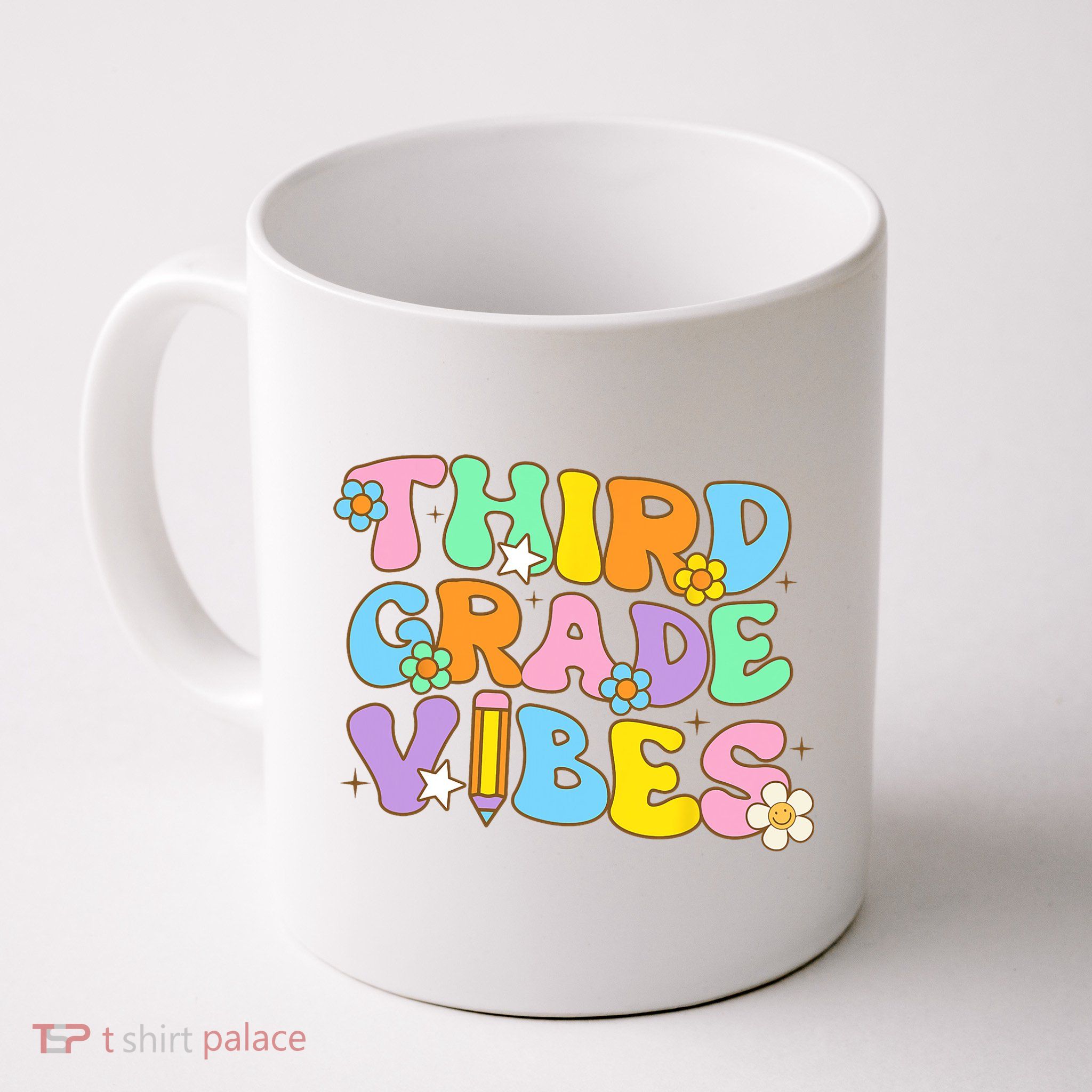 3rd Grade Vibes Back To School Retro Third Grade Teachers Mug