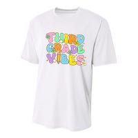 3rd Grade Vibes Back To School Retro Third Grade Teachers Youth Performance Sprint T-Shirt