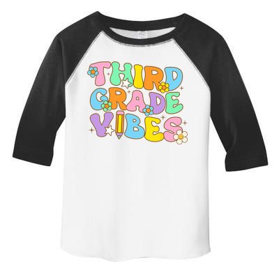 3rd Grade Vibes Back To School Retro Third Grade Teachers Toddler Fine Jersey T-Shirt