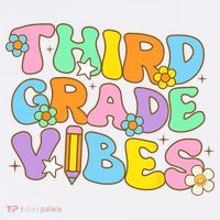 3rd Grade Vibes Back To School Retro Third Grade Teachers Short Acrylic Beanie