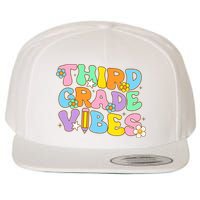 3rd Grade Vibes Back To School Retro Third Grade Teachers Wool Snapback Cap