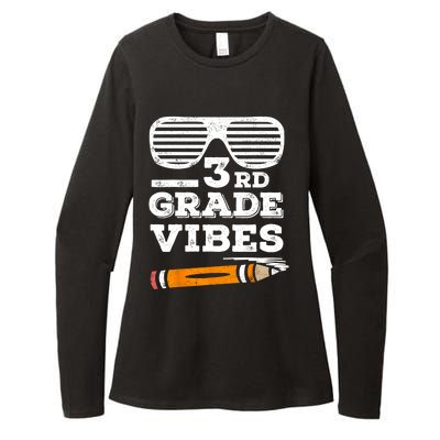 3rd Grade Vibes Funny Third Grade Back To School Womens CVC Long Sleeve Shirt