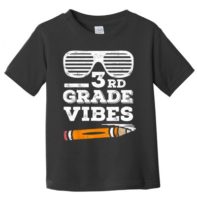 3rd Grade Vibes Funny Third Grade Back To School Toddler T-Shirt