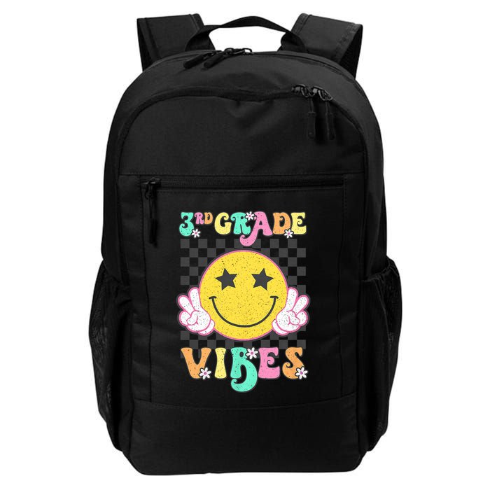 3rd Grade Vibes Smile Face Back To School Third Grade Daily Commute Backpack