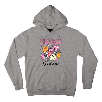 3rd Grade Vibes Team Retro First Day Of School Teacher Tall Hoodie