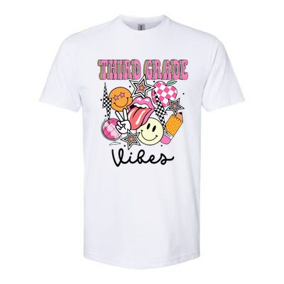 3rd Grade Vibes Team Retro First Day Of School Teacher Softstyle® CVC T-Shirt