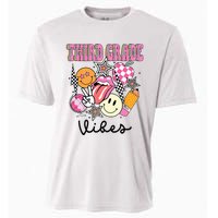 3rd Grade Vibes Team Retro First Day Of School Teacher Cooling Performance Crew T-Shirt