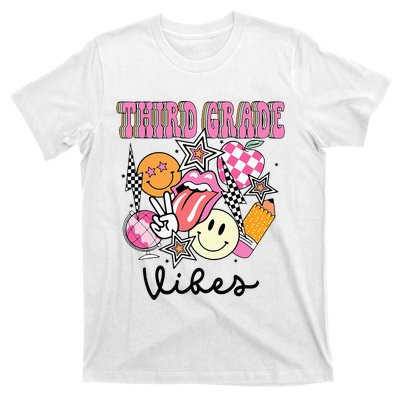 3rd Grade Vibes Team Retro First Day Of School Teacher T-Shirt