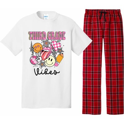 3rd Grade Vibes Team Retro First Day Of School Teacher Pajama Set