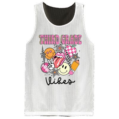 3rd Grade Vibes Team Retro First Day Of School Teacher Mesh Reversible Basketball Jersey Tank