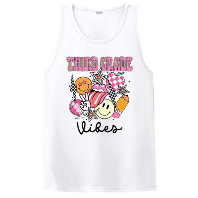 3rd Grade Vibes Team Retro First Day Of School Teacher PosiCharge Competitor Tank