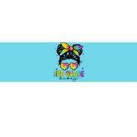 3Rd Grade Vibes Messy Bun Tiedye Back To School Teacher Gift Bumper Sticker