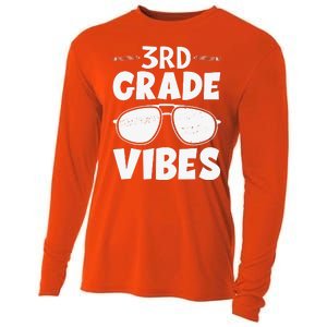 3rd Grade Vibers Glassess Teacher Student Back To School Cooling Performance Long Sleeve Crew