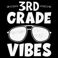 3rd Grade Vibers Glassess Teacher Student Back To School Doggie Tank
