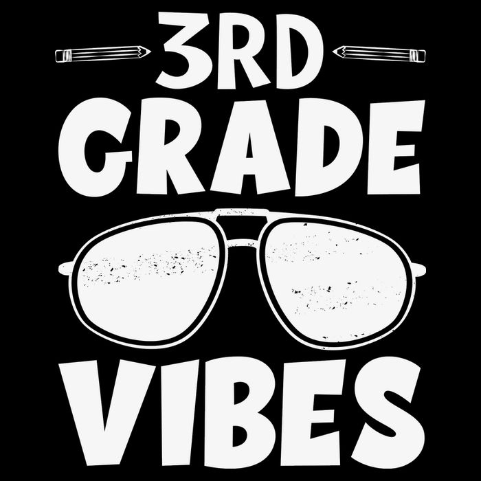 3rd Grade Vibers Glassess Teacher Student Back To School Doggie Tank