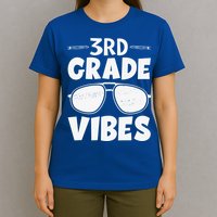 3rd Grade Vibers Glassess Teacher Student Back To School T-Shirt