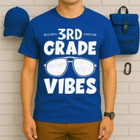 3rd Grade Vibers Glassess Teacher Student Back To School T-Shirt