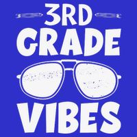 3rd Grade Vibers Glassess Teacher Student Back To School T-Shirt