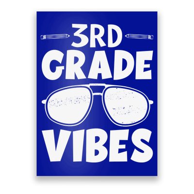 3rd Grade Vibers Glassess Teacher Student Back To School Poster