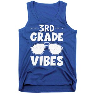 3rd Grade Vibers Glassess Teacher Student Back To School Tank Top