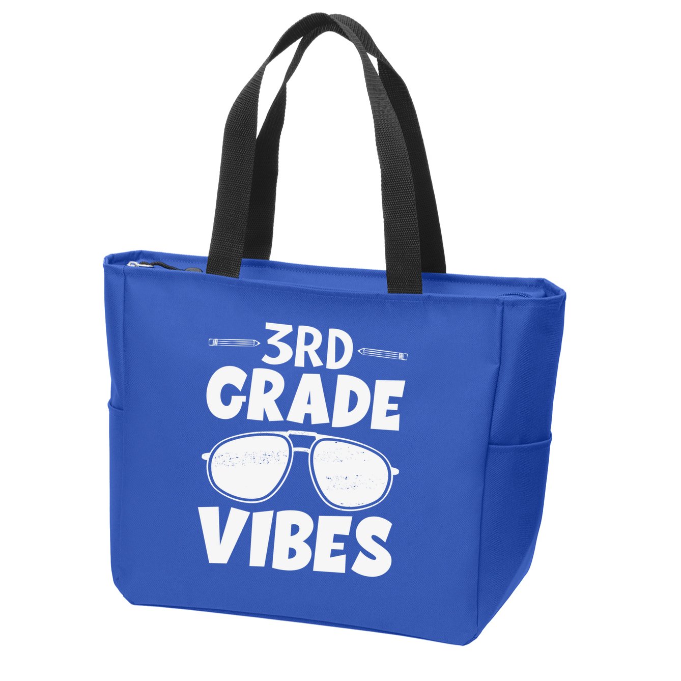 3rd Grade Vibers Glassess Teacher Student Back To School Zip Tote Bag