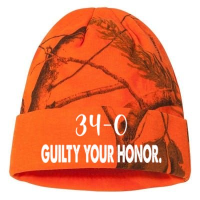 340 Guilty Your Honor. Guilty Verdict 34 To 0 Felony Counts Kati Licensed 12" Camo Beanie