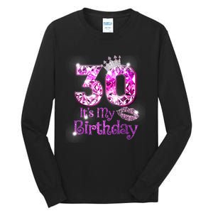 30 It's My Birthday 1992 30th Birthday Gifts Wom.e.n Girls Tall Long Sleeve T-Shirt