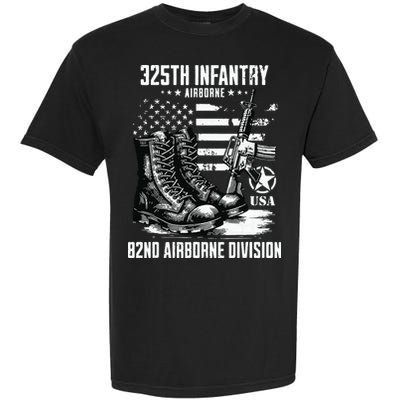 325th Infantry Regiment 82nd Airborne Division Veteran Garment-Dyed Heavyweight T-Shirt