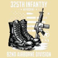 325th Infantry Regiment 82nd Airborne Division Veteran Cooling Performance Crew T-Shirt