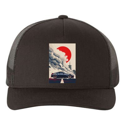 350 Jdm Race Car Scene Z33 Tuning Drift Import Yupoong Adult 5-Panel Trucker Hat
