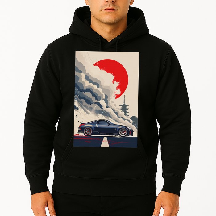 350 Jdm Race Car Scene Z33 Tuning Drift Import Hoodie