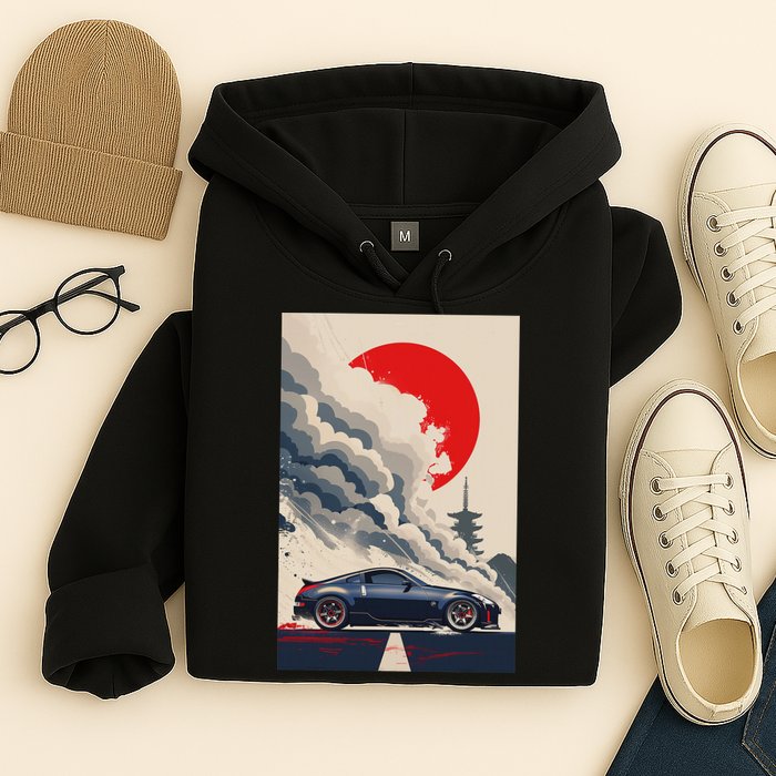 350 Jdm Race Car Scene Z33 Tuning Drift Import Hoodie