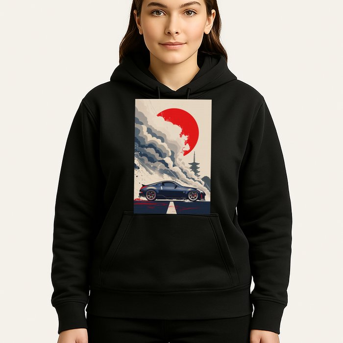 350 Jdm Race Car Scene Z33 Tuning Drift Import Hoodie