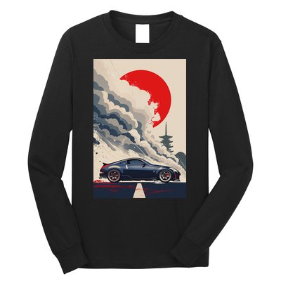 350 Jdm Race Car Scene Z33 Tuning Drift Import Long Sleeve Shirt