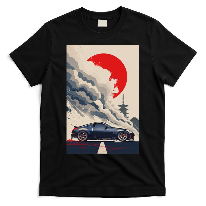 350 Jdm Race Car Scene Z33 Tuning Drift Import T-Shirt